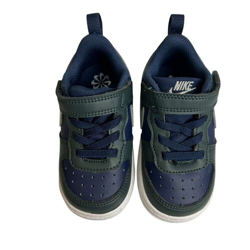Nike Court Borough Low Recraft TD Kids Size 6C White Signal Blue Shoes - Picture 10 of 13